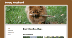 Desktop Screenshot of dwerg-keeshond.nl